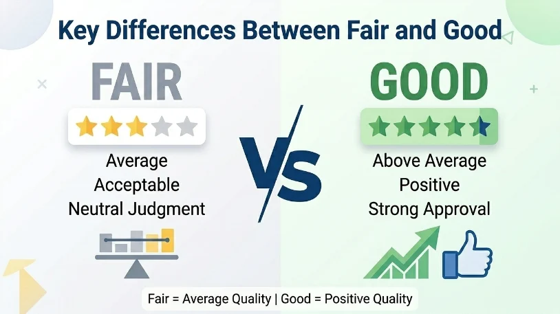 Key Differences Between Fair and Good