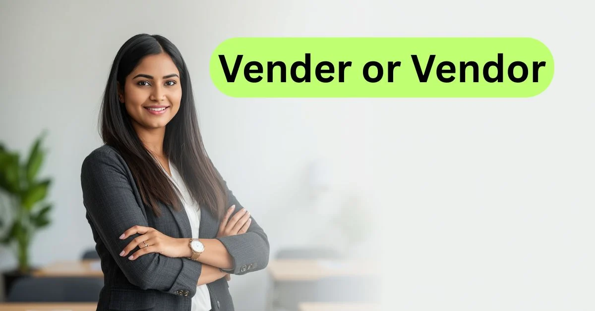 Vender or Vendor