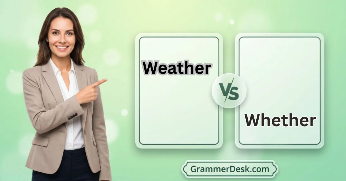 Weather or Whether