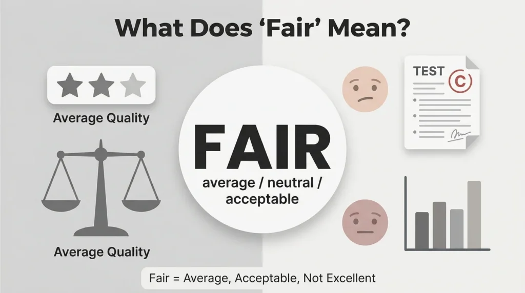What Does “Fair” Mean