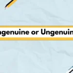 Ingenuine or Ungenuine