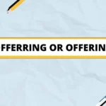 Offerring or Offering