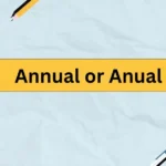 Annual or Anual