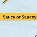 Saucy or Saucey